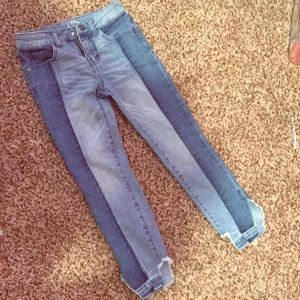 High rise skinny jeans